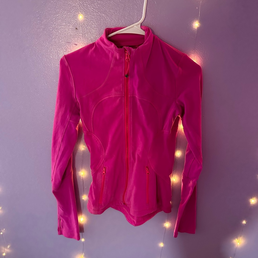 vintage sonic pink lululemon define jacket